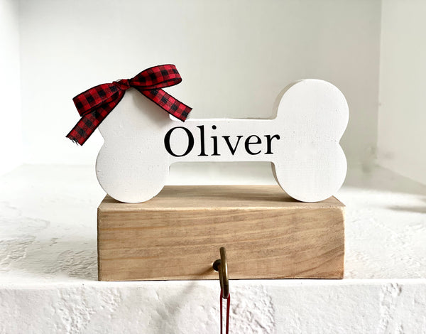 Personalized pet stocking holder, Christmas stocking hook for dog and cat