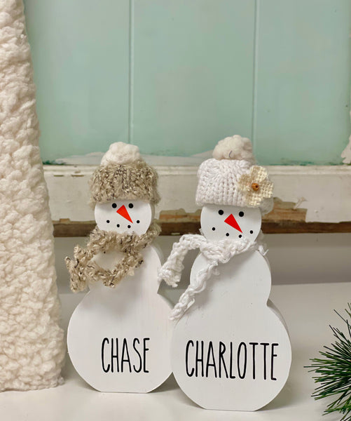 Personalized snowman family, Unique family gift