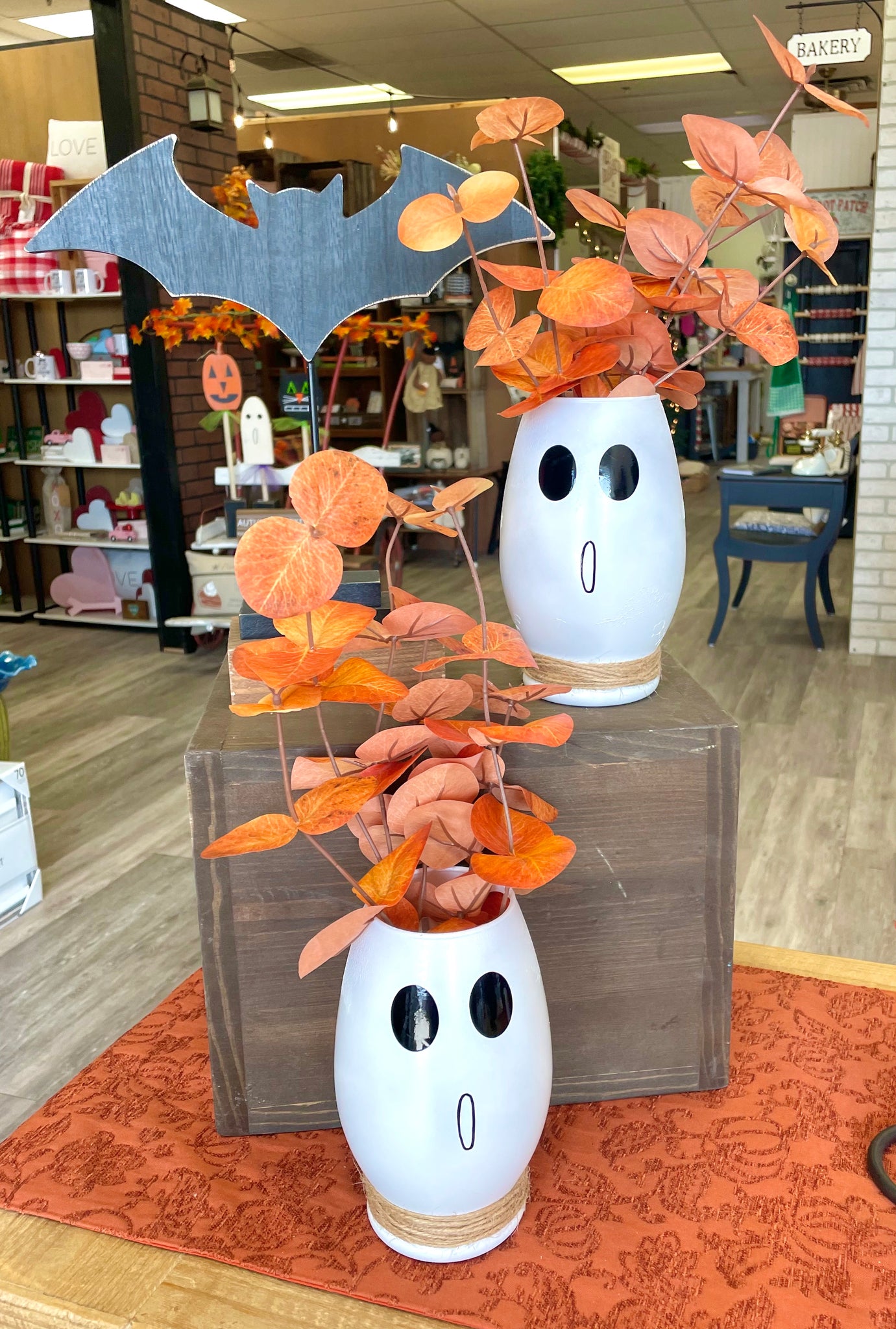 Ghost vases for Halloween decor