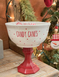 Candy cane bowl