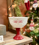 Candy cane bowl