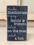 Lake Life Faux Wooden Book