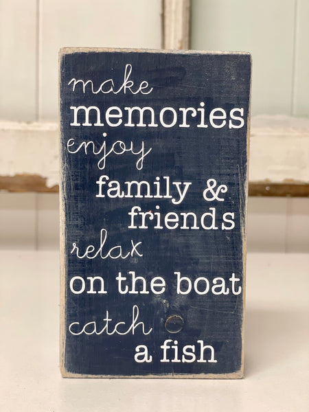 Lake Life Faux Wooden Book