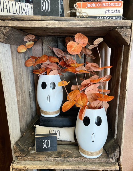 Ghost vases for Halloween decor
