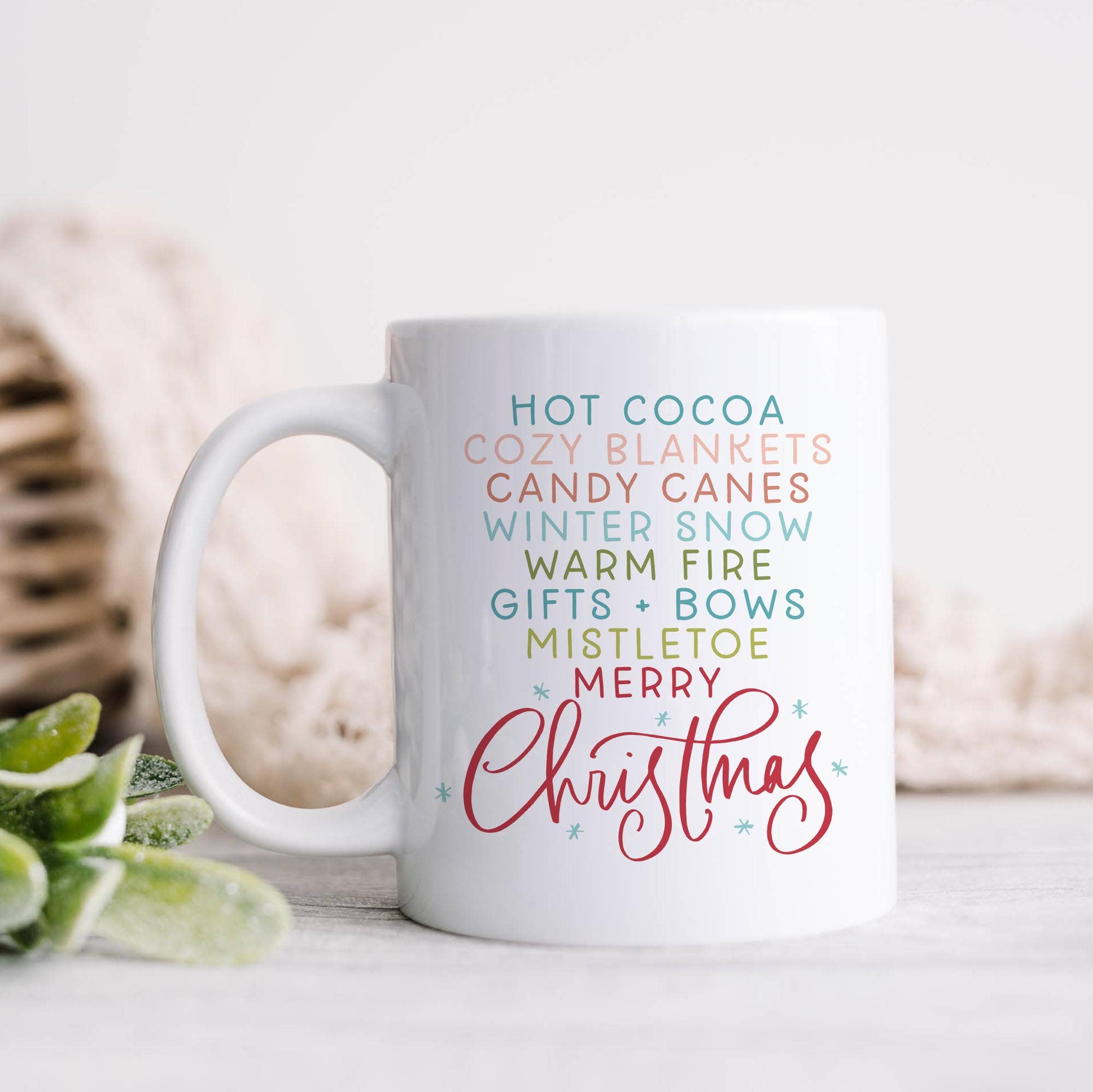 Cozy Christmas List Ceramic Mug