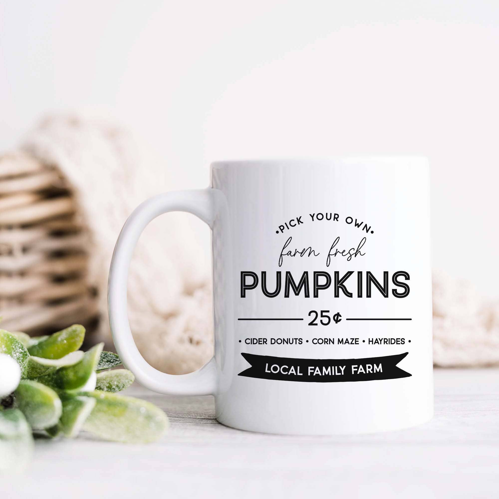 Fall Farm Pumpkin Mug