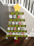 Christmas card holder, 4ft, holiday cards, rustic Christmas, wood Christmas tree, Christmas cards, card display, merry mail, Christmas clips