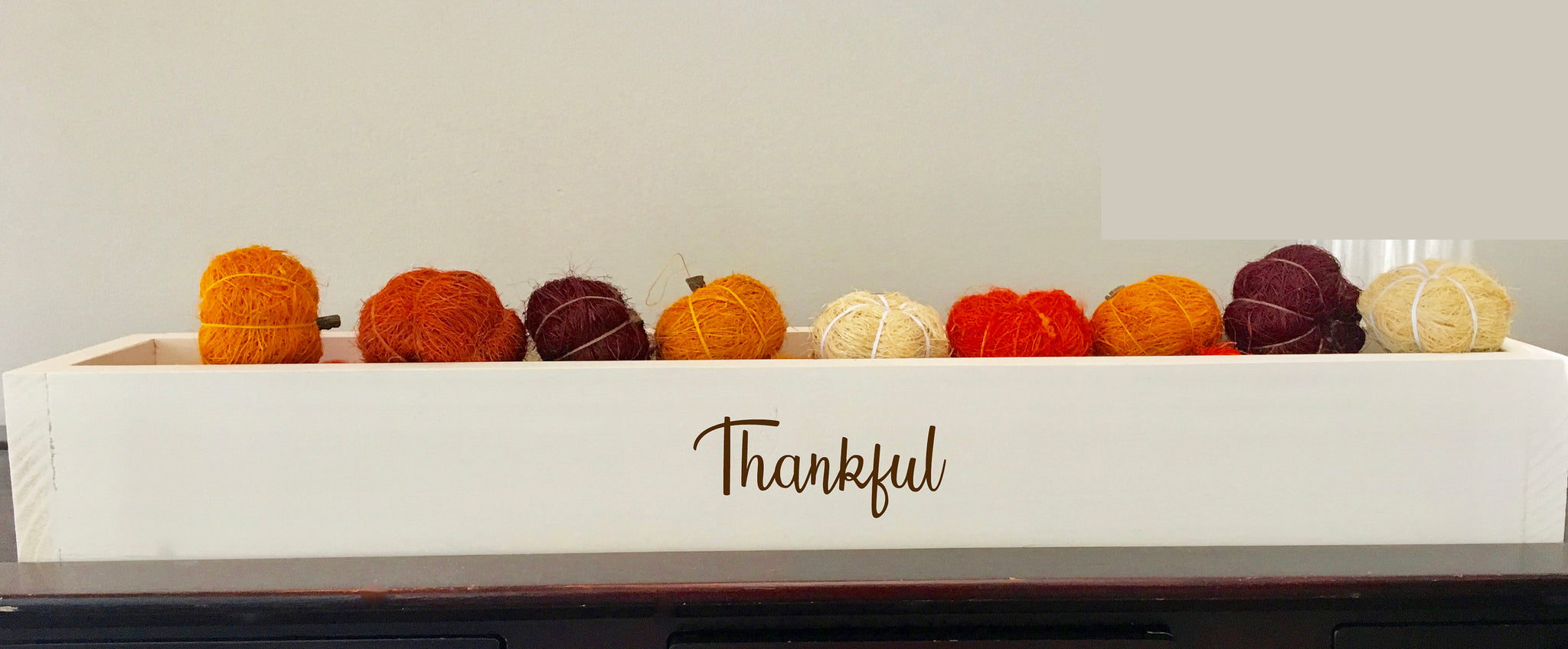 Thanksgiving centerpiece, table decor, wooden box, Thanksgiving decor, box, farmhouse decor, reclaimed wood, thankful, hostess gift, planter