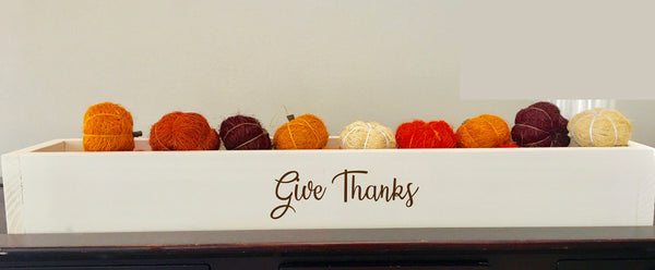 Thanksgiving centerpiece, table decor, wooden box, Thanksgiving decor, box, farmhouse decor, reclaimed wood, thankful, hostess gift, planter