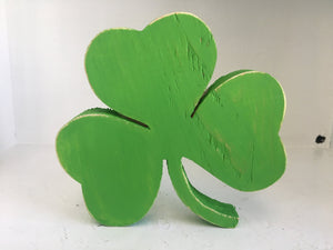 St. Patrick's day decor, wooden shamrock, Tiered tray decor, St. Patty's day, rustic decor,  seasonal, wood, tiered tray decor, shelf sitter