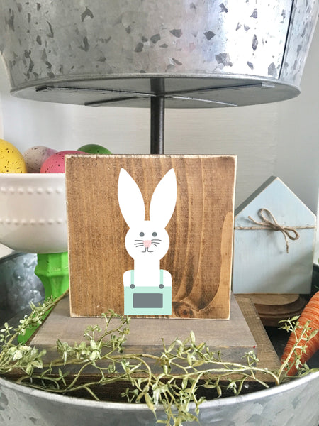 Bunny sign, Easter decor, wooden sign, farmhouse decor, bunny, rustic sign, tiered tray decor, old fashioned truck, Easter truck