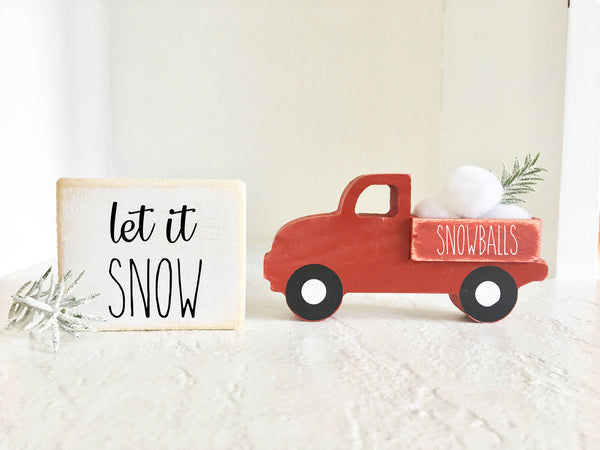 Christmas truck, truck and sign set, Christmas decor, Wooden truck, Farmhouse, Tiered tray, Old truck, Tiered tray sign, farm fresh trees