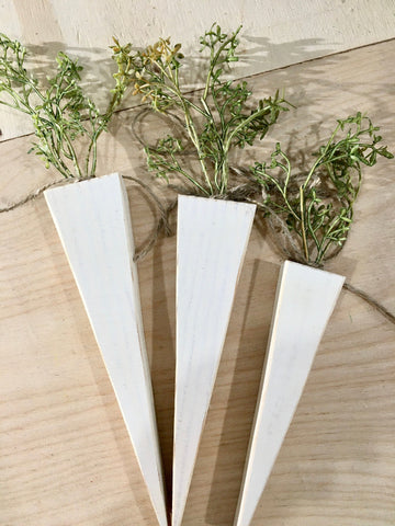 Wooden carrots, Tiered tray decor, Ivory carrots, Holiday tiered tray, Rustic carrot, Easter decor, Farmhouse carrots