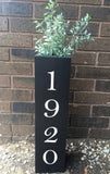 Address sign, Floor vase,  entryway decor, porch vase, home, farmhouse decor, large floor vase, housewarming gift, porch decor,  wood vase