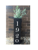 Address sign, Floor vase,  entryway decor, porch vase, home, farmhouse decor, large floor vase, housewarming gift, porch decor,  wood vase