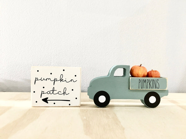 Fall tiered tray, Fall truck and sign set, Fall decor, Tiered tray sign, Tiered tray decor, Farmhouse truck, Wooden sign, Pumpkin patch sign