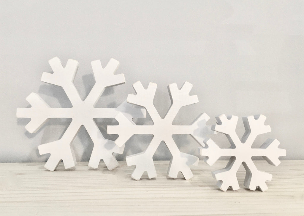 Wooden Snowflake Pick