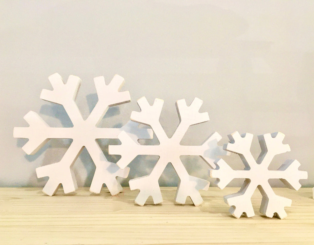 Wooden Snowflakes Decor Wood Snowflakes For Crafts 15 Piece Winter