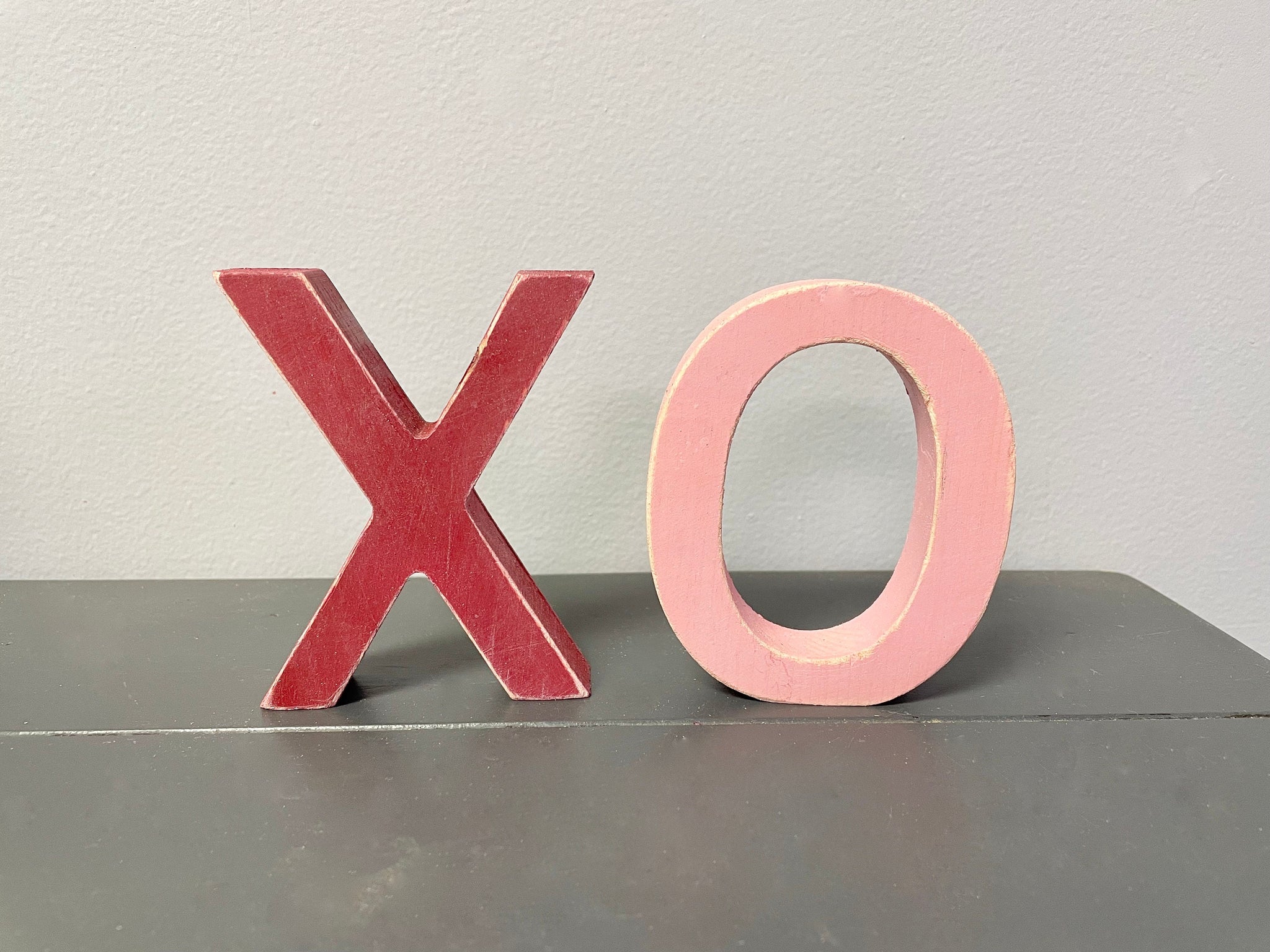 Valentine's day decor, XOXO,  Tiered tray, Valentine gift, Hugs and kisses, Holiday tray decor, Gift for her, Tiered tray sign, Wood, Rustic