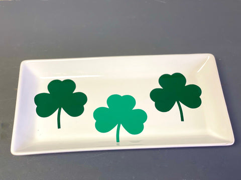 St. Patrick's decor, Cookie tray, Coffee bar, Holiday, Shamrock tray, Kitchen decor