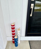 Large firecrackers, 4th of July decor, Memorial day, Porch decor,  Faux firecrackers, Stars, Summer, Patriotic decor, Round firecrackers