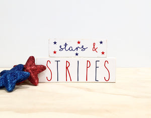 4th of July  sign, Stars and stripes, Memorial day,  Tiered tray decor, Party decor,  Coffee bar, 4th of July decor, wooden signs, cocoa bar