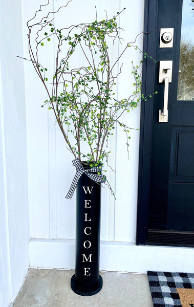 Porch vase, Large vase, Personalized Mother's day gift, Spring decor, Housewarming, farmhouse, Porch decor, Welcome sign, Home sign