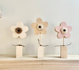 Wooden flowers, Nursery decor, Spring decor, Modern nursery, Baby shower gift, Baby girl nursery