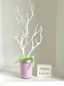 Easter tree, Tiered tray decor, Spring centerpiece, Artificial branches, Table decor, Mantle, Housewarming, Hostess gift