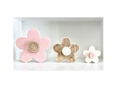 Wooden flowers for nursery, Wood daisies, Baby girl shower gift, Spring decor, Modern style home and kids room, Pink wall and shelf flower