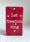 4th of July decor, Faux wooden book, Memorial day, America sign, Summer tiered tray, Patriotic decoration