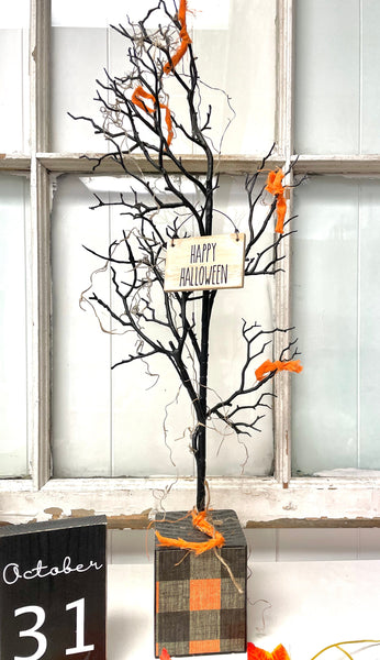 Halloween trees for table centerpiece, Halloween decor