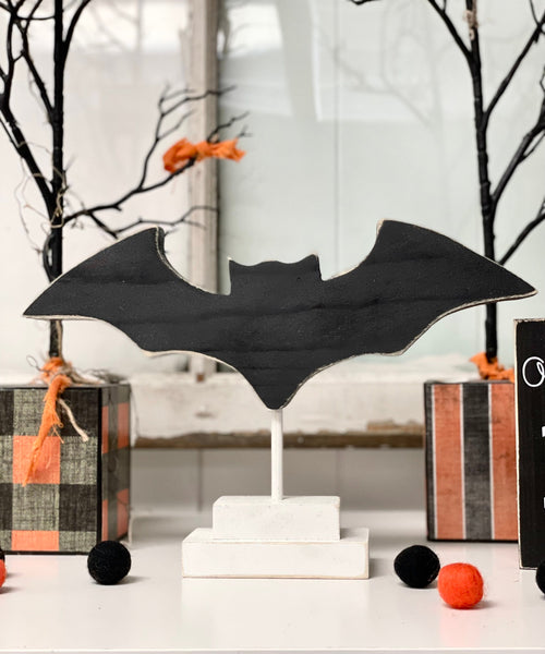 Halloween bat, Table centerpiece or Halloween party, Tiered tray decor