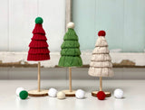 Sweater Christmas trees, Christmas tiered tray decor