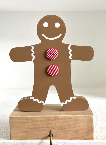 Mantle stocking holders, Gingerbread stocking hooks