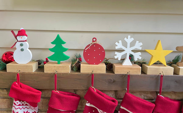 Mantle stocking holders, Gingerbread stocking hooks