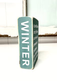 Winter book block, Teacher gift idea
