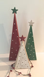 Wooden trees, Christmas trees, set of 3 trees, wood Christmas trees, tree shelf sitters, primitive trees, Christmas decor, rustic Christmas