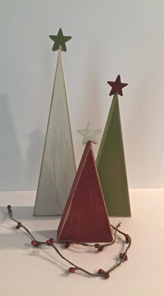 Wooden trees, Christmas trees, wood Christmas trees, tree shelf sitters, primitive trees, Christmas decor, holiday trees, rustic Christmas