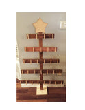 Christmas card holder, 4ft, holiday cards, rustic Christmas, wood Christmas tree, Christmas cards, card display, merry mail, Christmas clips