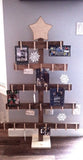 Christmas card holder, 4ft tree,  Rustic Christmas, Wood Christmas tree, Christmas cards,  Card display, merry mail, Wooden tree