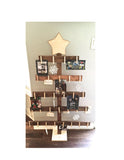Christmas card holder, 4ft tree,  Rustic Christmas, Wood Christmas tree, Christmas cards,  Card display, merry mail, Wooden tree